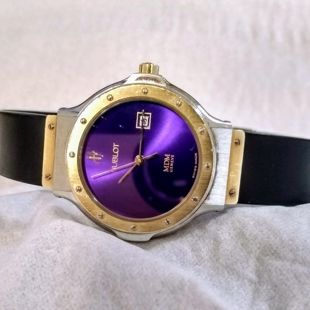 Hublot Depose Watch 18K & SS/Rubber Band